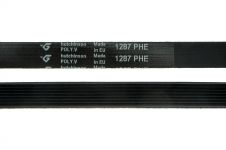 Ремень 1287 H8 черный стиральной машины 